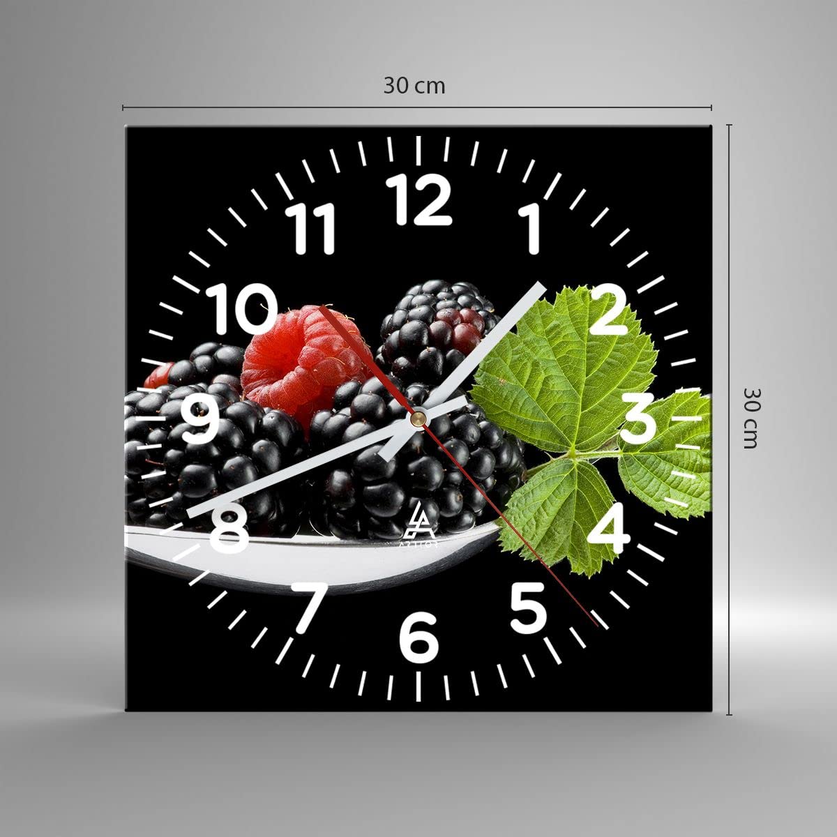 Orologio da parete silenzioso in vetro temperato da 30 cm, adatto per soggiorno, cucina, ufficio, camera da letto, motivo con vista mare. | Leroy Merlin
