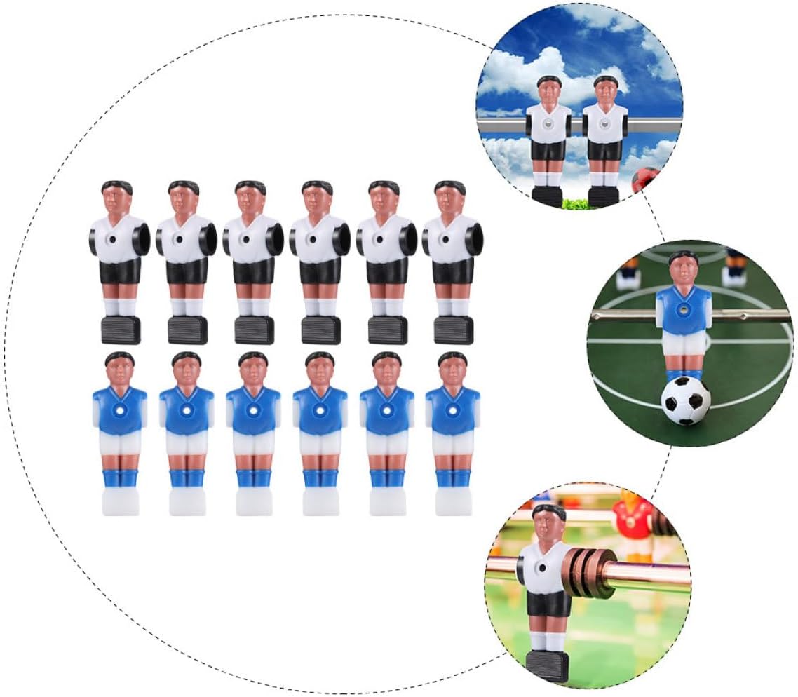 12pcs Football Table Puppet Players Replacement Foosball Game Dummies for Soccer Toys