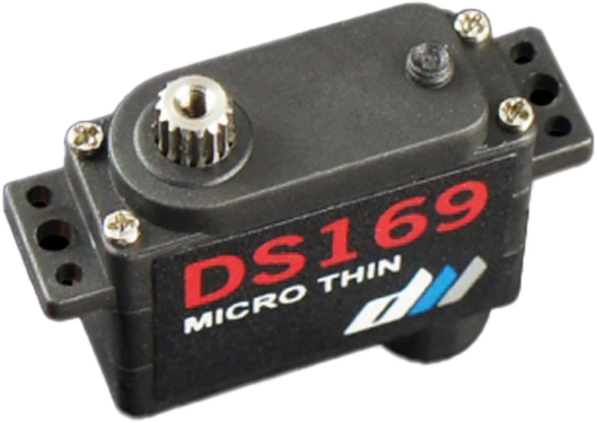 DS169 - Servo micro thin per F3K, F5K, RES o simili, 9 g/2,8 kg HV