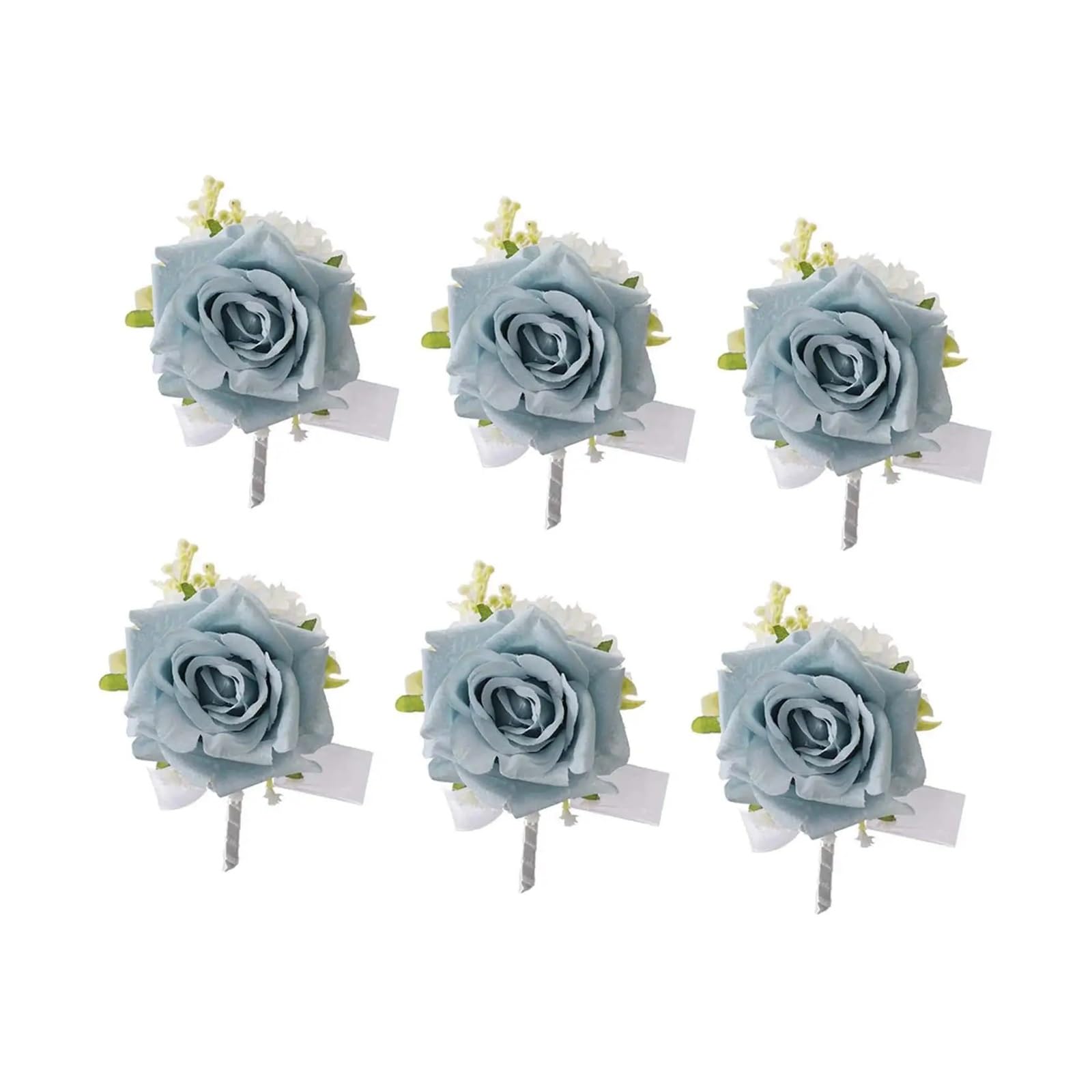 Hzomif Boho Artificial Flower Wedding Corsage 12pcs Wedding Flower Boutonniere Flower Bridegroom Boutonniere Groom Elegant