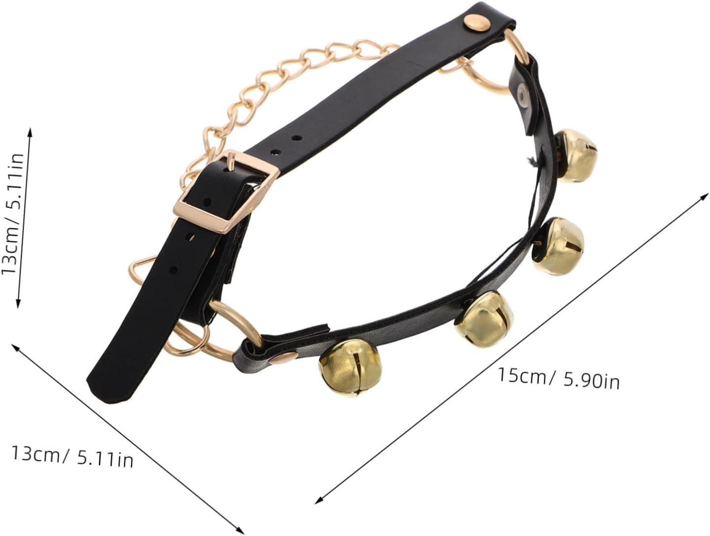 2pcs Sturdy Santa Claus Belt Bells Foot Bells for Dog Training Shoes Christmas Decor for Holiday Gatherings