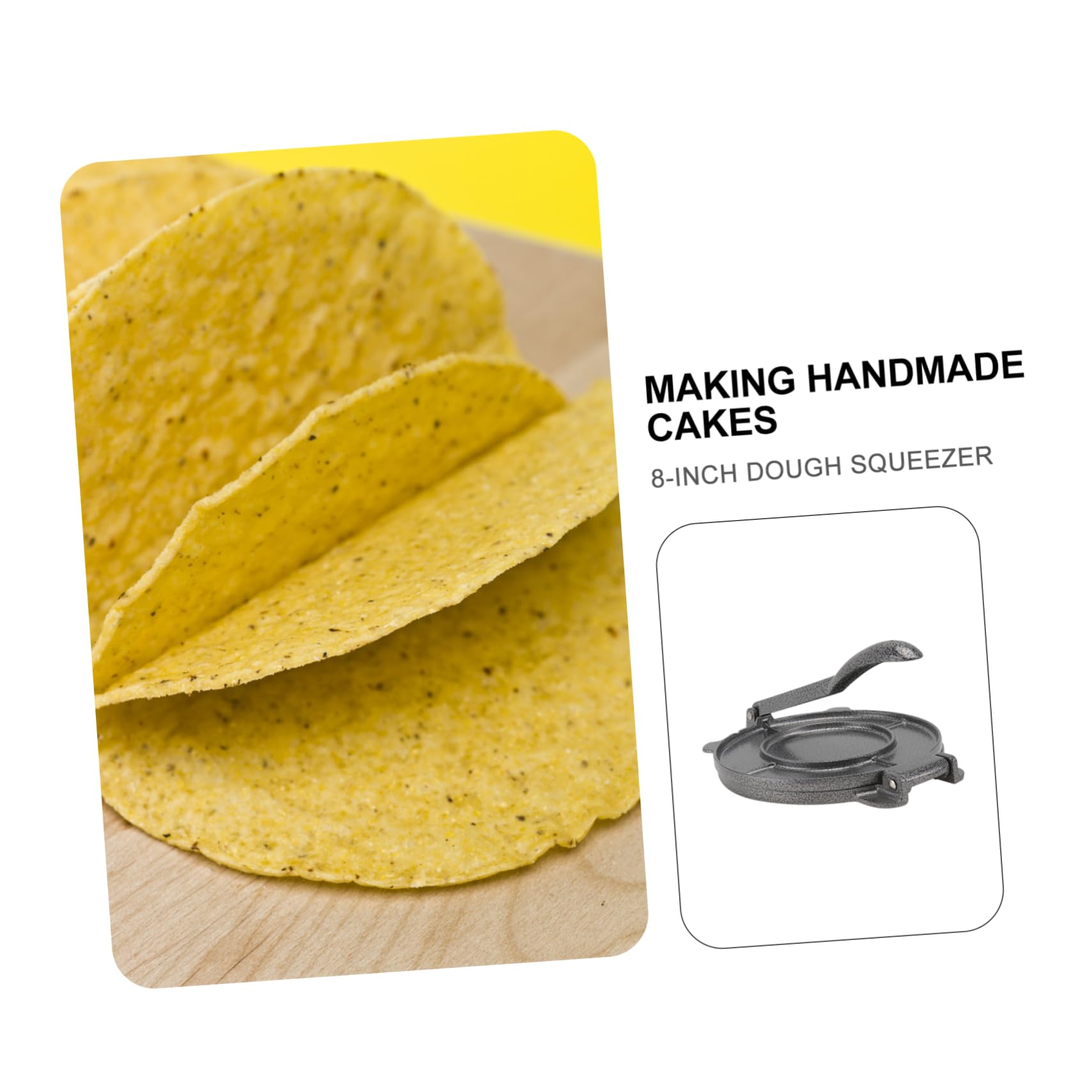 VALICLUD Prensa para Tortillas y Tortitas de Aluminio Redonda, Resistente Corrosión, Máquina para Hacer Masa, Uso Doméstico y Restaurante, Herramienta para Cocina, Prensa para Tartas