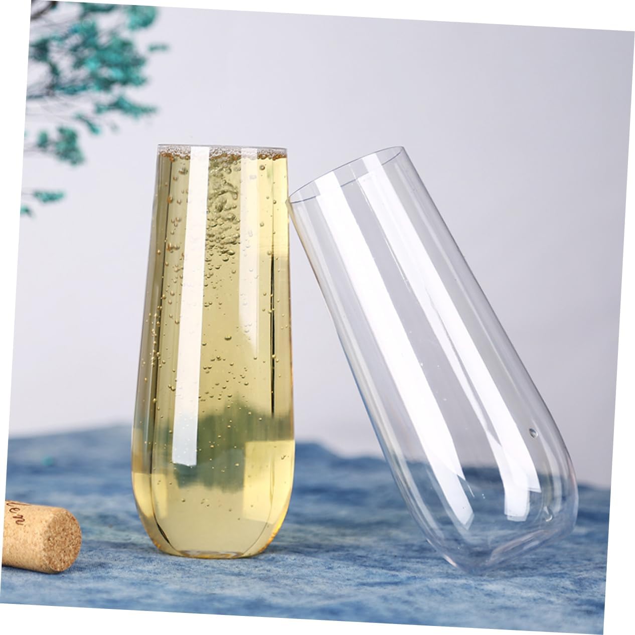 Garneck 24pcs Unbreakable Plastic Wine Cups Creative Drinking Glasses for Juice Whiskey and More for Parties Home and Events Fun Design