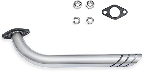 Miniatura 2 de Kit de tubo de escape de cabezal de acero inoxidable para Coleman CT100U CC100X 98cc Predator 79cc 3HP Engine, Massimo MB100 79cc Mini Bike, 154F