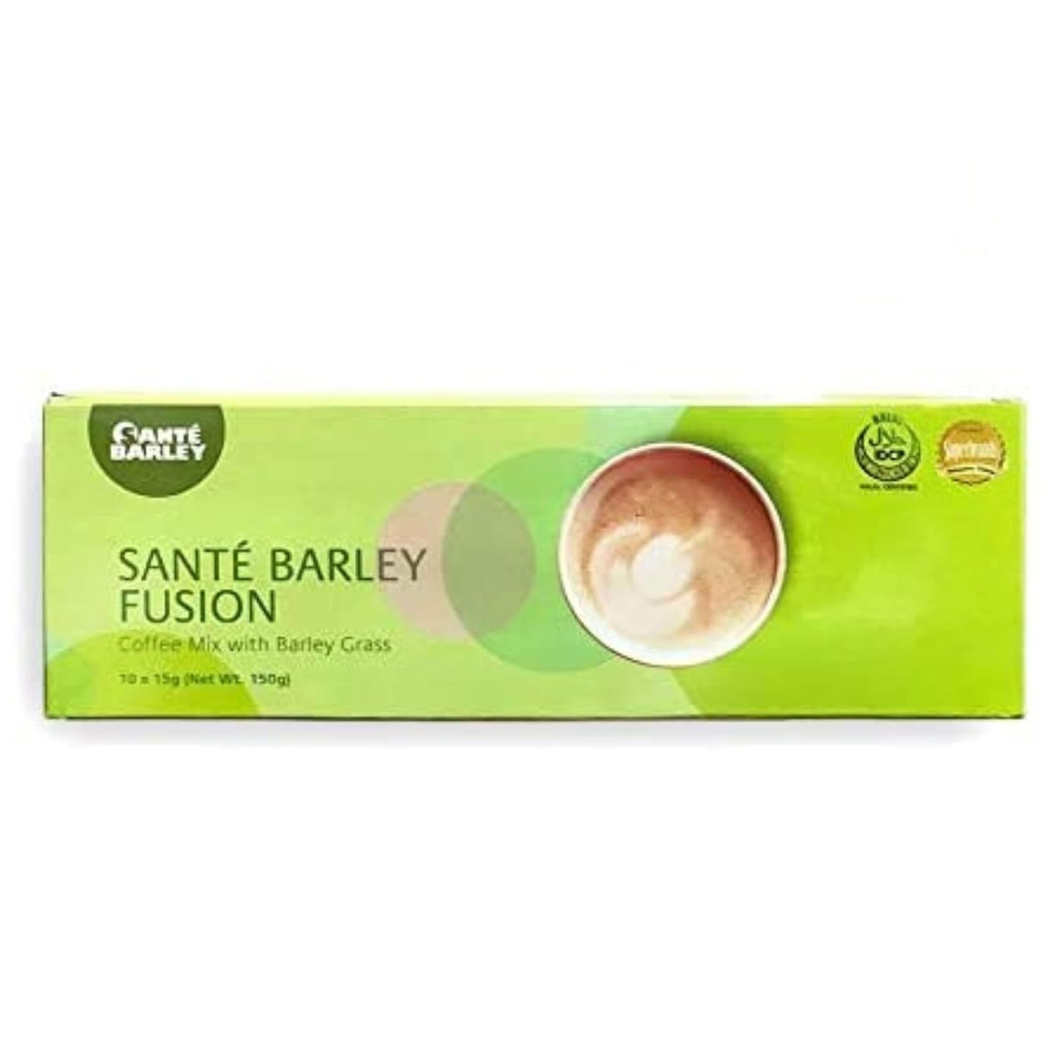 Sante Barley Fusion - A Very Special Coffee Blend - 10 Sachets per Box (3 Boxes)