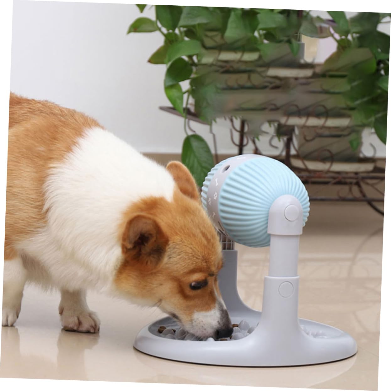 BESPORTBLE Distributore Di Dolcetti Per Cani Altezza Regolabile Slow Feeder Per Snack Di Cibo Per Cani e Gatti Antiscivolo e Facile Da Pulire