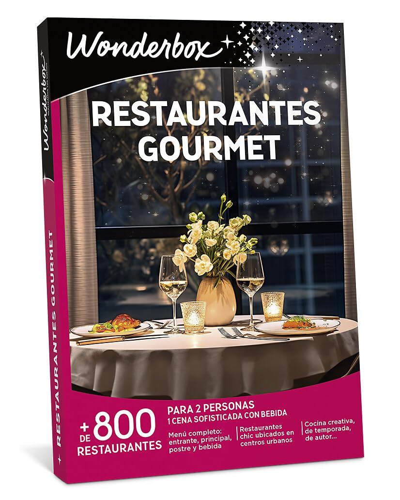WONDERBOX Caja Regalo Restaurantes Gourmet 1 Cena sofisticada para 2 Personas