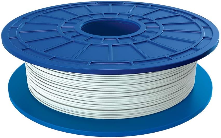 PLA 3D Printer Filament, 1.75 mm Diameter, 0.5 kg Spool Weight, White
