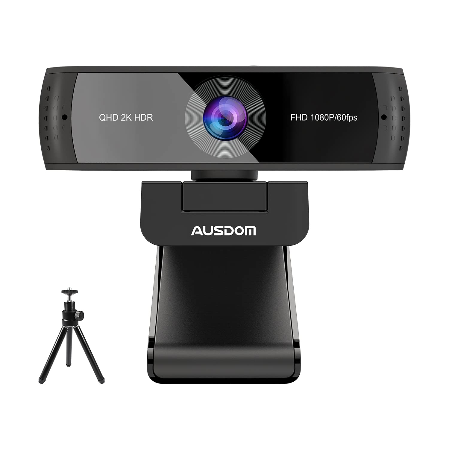 Amazon.com: Zoom Certified, AUSDOM 2K Webcam, HDR & Autofocus, 1080P 60FPS  Business Computer Camera with Dual Noise Canceling Mics, Privacy Cover  Slider & Tripod, for Video Conferencing/Gaming/Streaming -AW651 :  Electronics