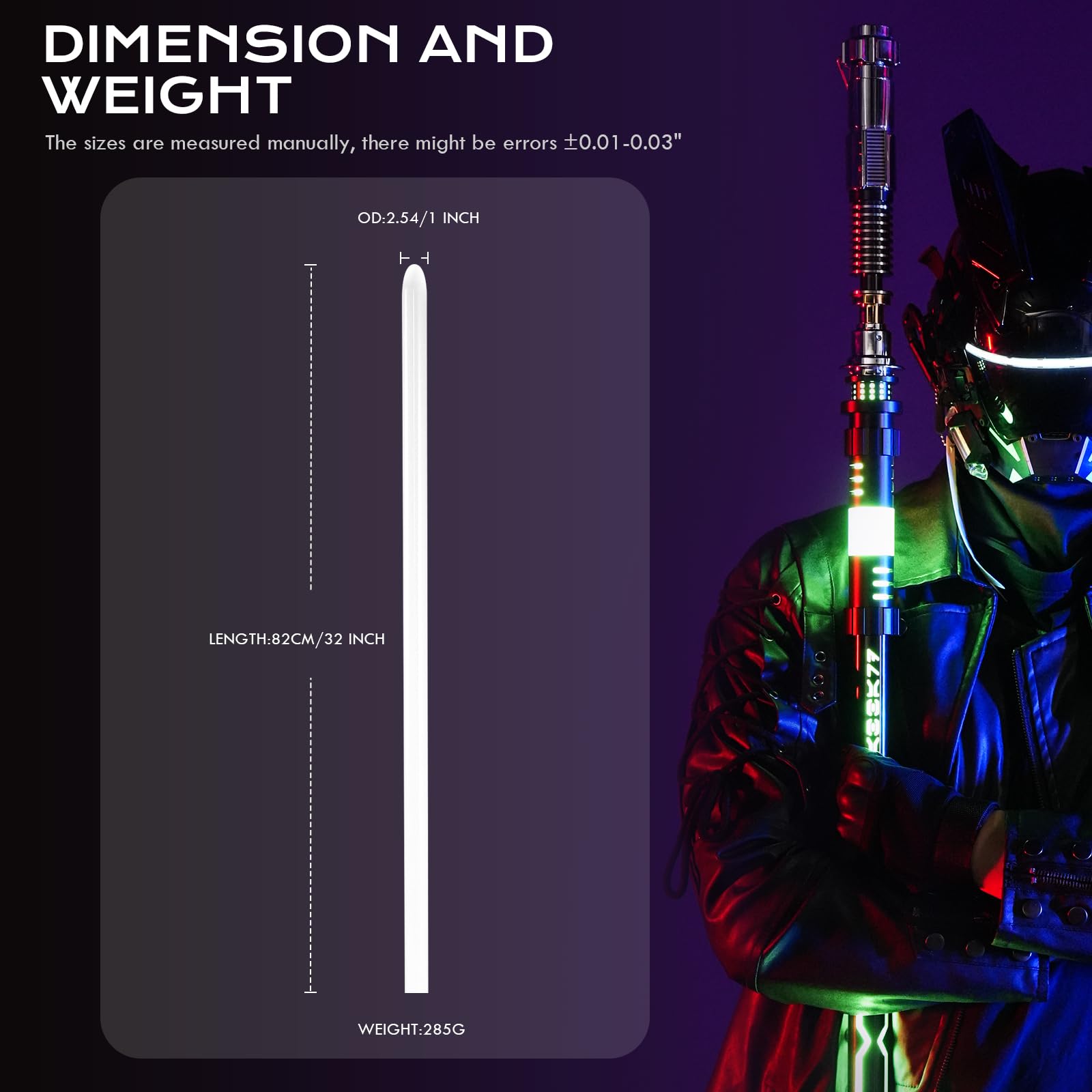 Darkwolfsaber Xeno3RGB+32インチブレード アプリ接続可 Xeno3 Pixel