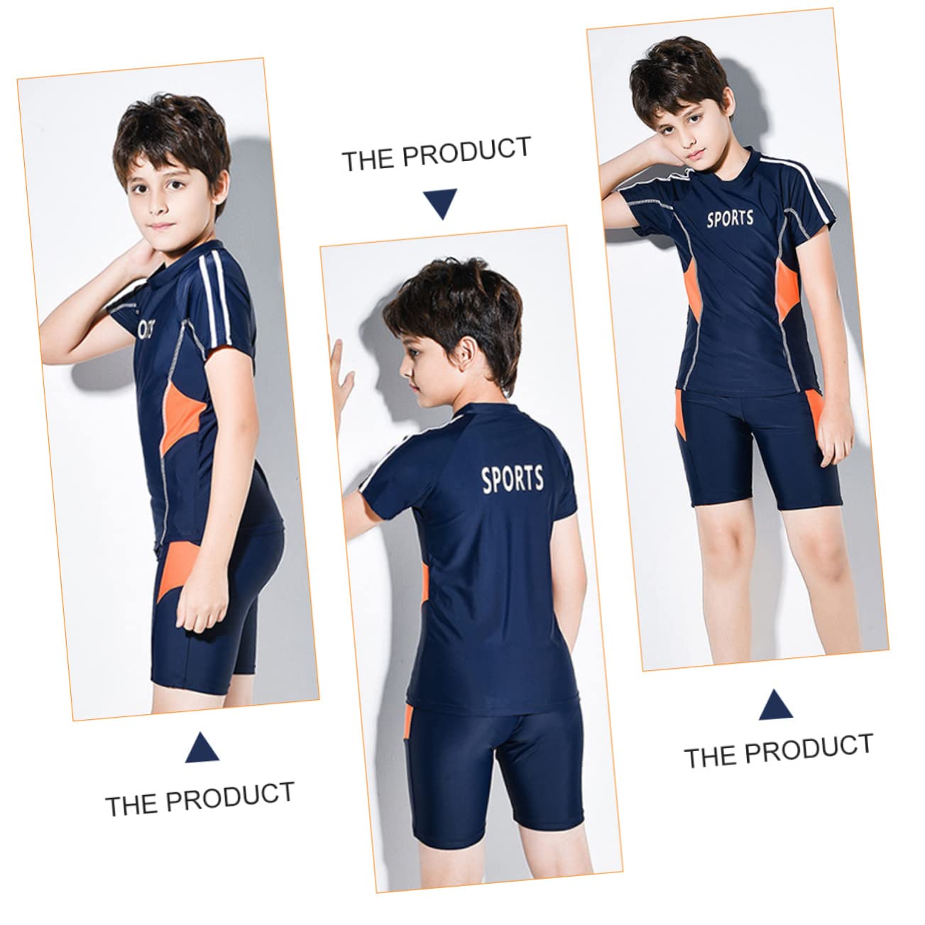 iplusmile Maillot de Bain Deux Pièces Garçon Protection Solaire avec Chapeau pour Plage et Activités Aquatiques