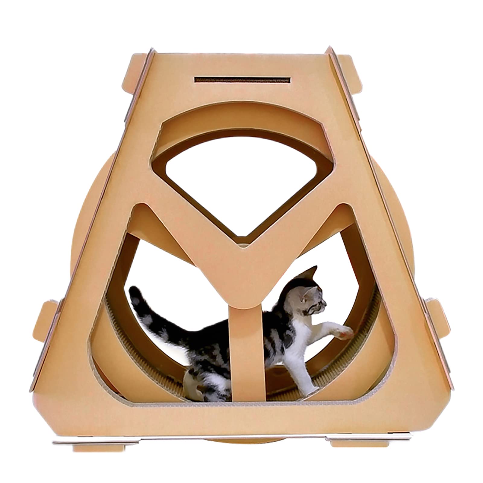 Rueda de ejercicio para gatos, rueda de correr para mascotas, juguete giratorio para escalar, muebles para mascotas, pérdida de peso para gatos, rueda de fortuna S