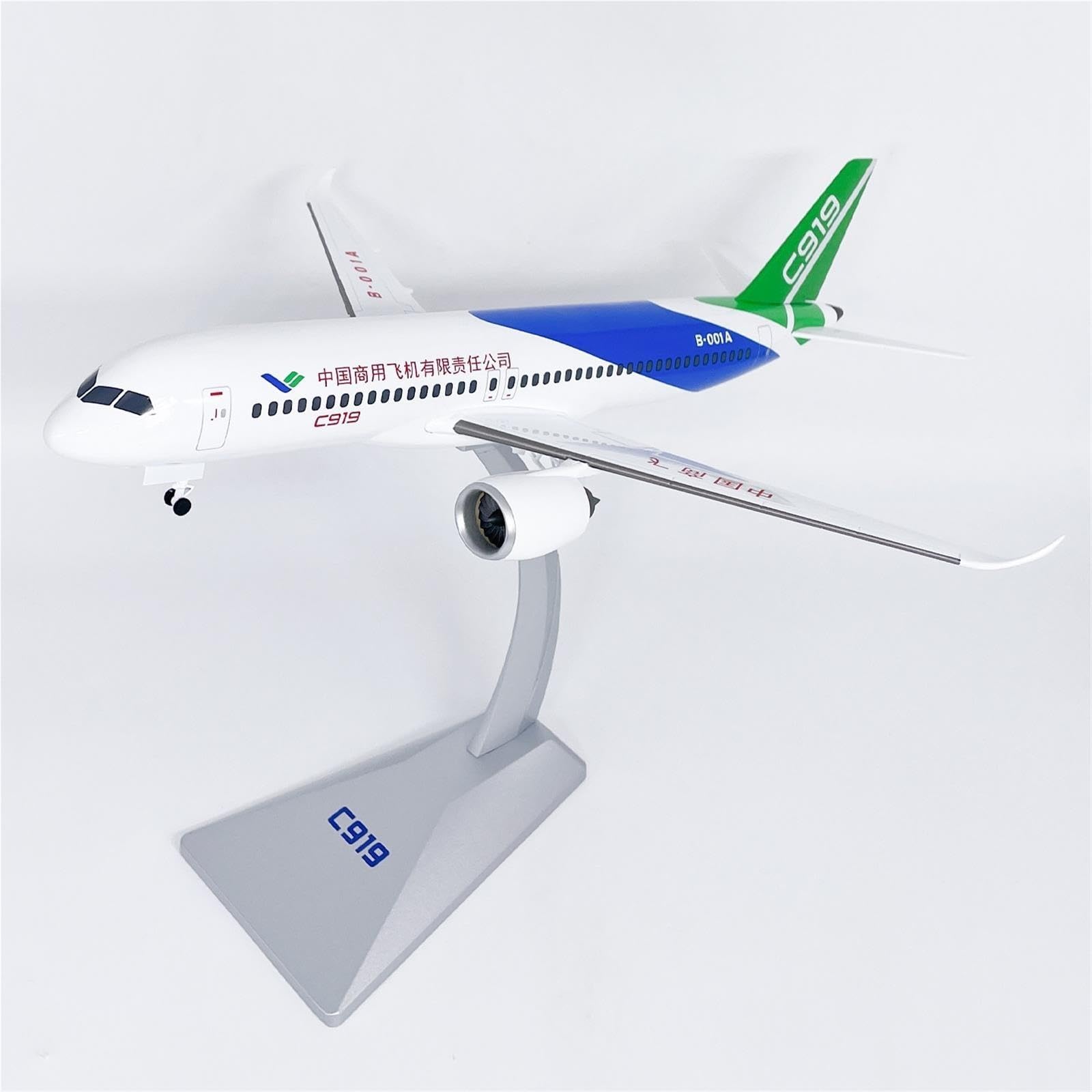 1:100 Regalos de aleación de avión Comercial C919 Bombarderos