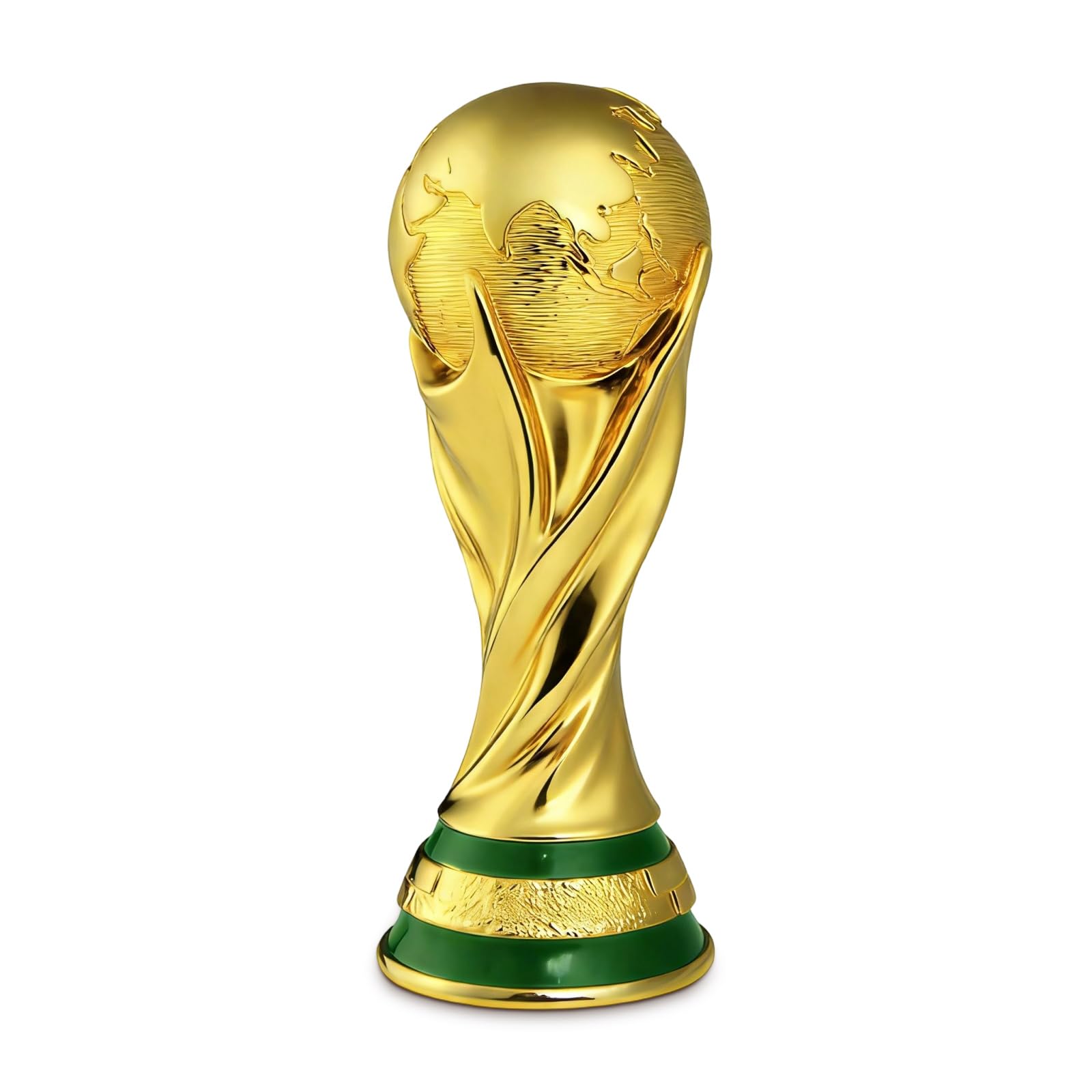 Football Trophy, Hollow Matte Gold Trophy, Lightweight ABS Footballs Award for Desk, Shelf, Fan Cave, 21cm Cup Decoration for Football Enthusiasts