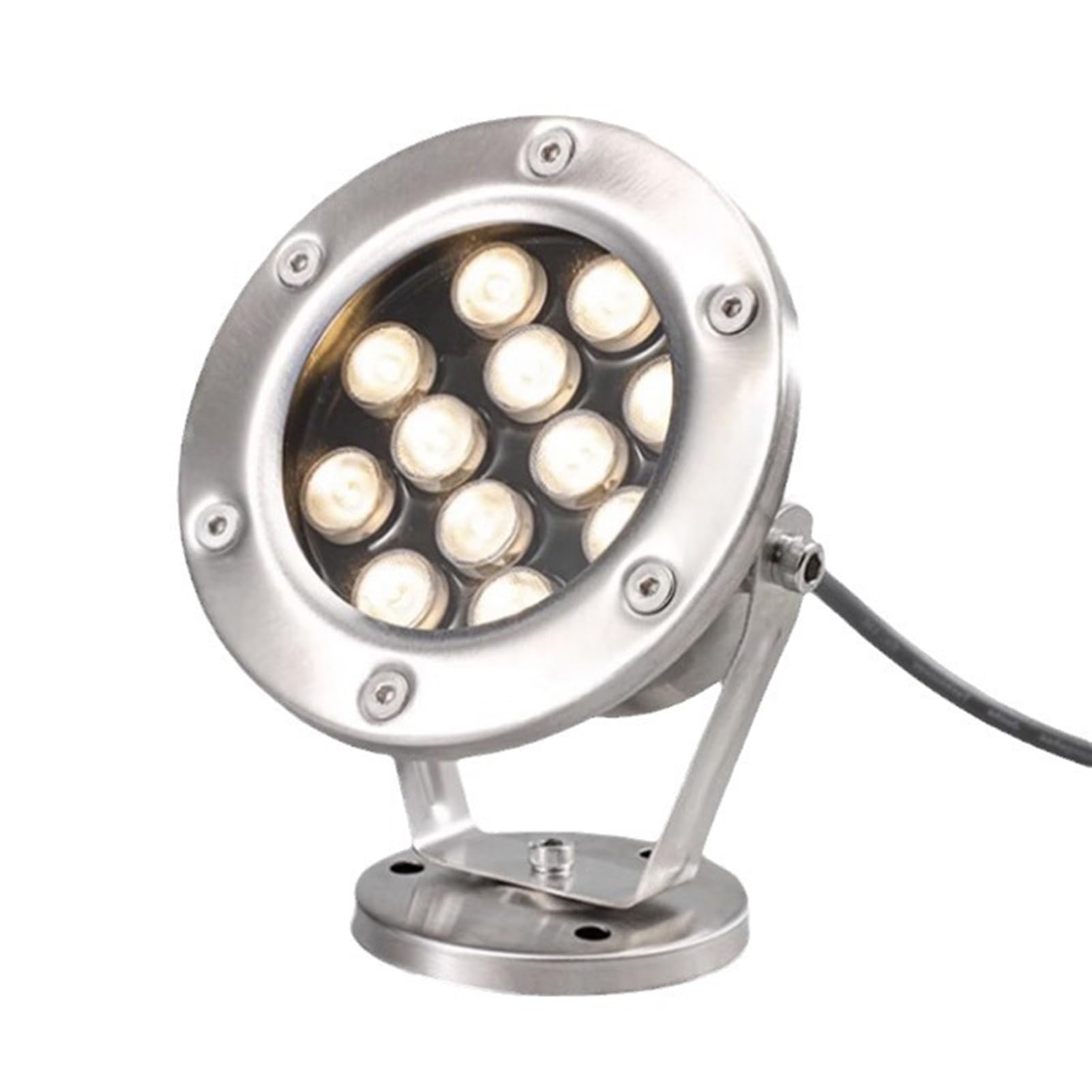 LED Underwater Light Submersible Lights IP68 Waterproof Low Voltage DC12/24V Fountain Light for Party Swimming Pool Rockery Waterfall Pond(Green,3W-DC24V)
