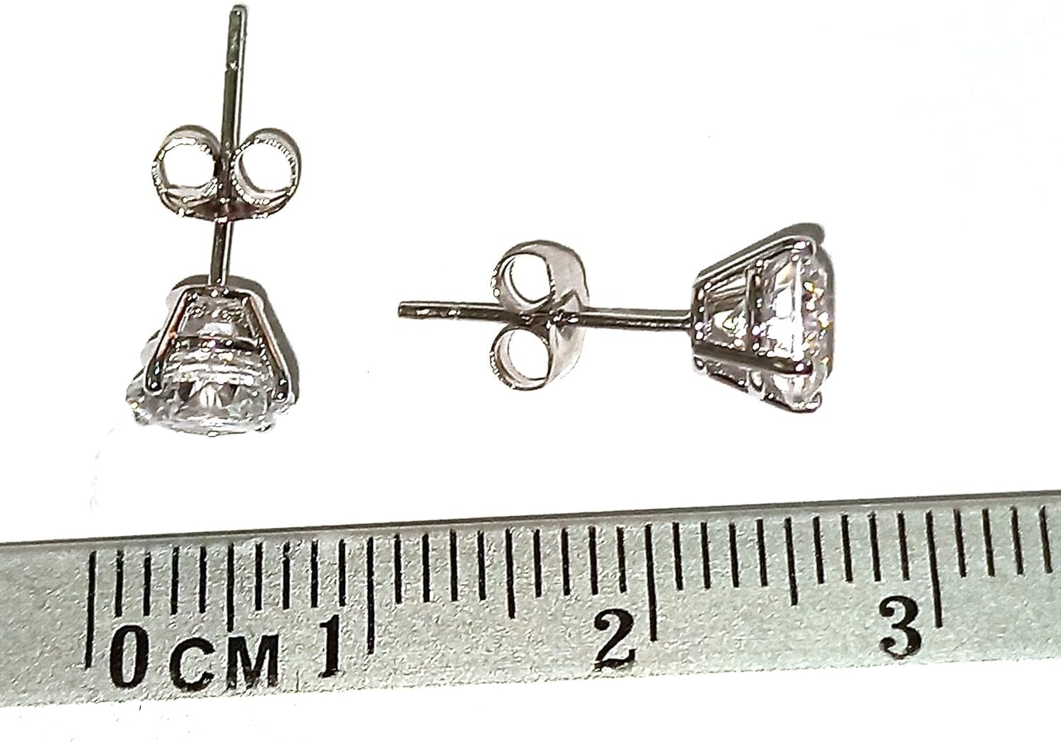 HANDMADE 2 ctw Diamond stud earrings 18kt Gold Stud Earrings Fine Diamond Solitaire Jewelry Studded Earrings 18k SOLID Gold Anniversary Birthday - Image 5