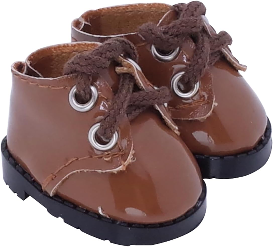 Etistta 17cm Doll Shoes for 17cm Doll Boots, 6.7 inch Doll Shoes Accessories (6 Pack A)