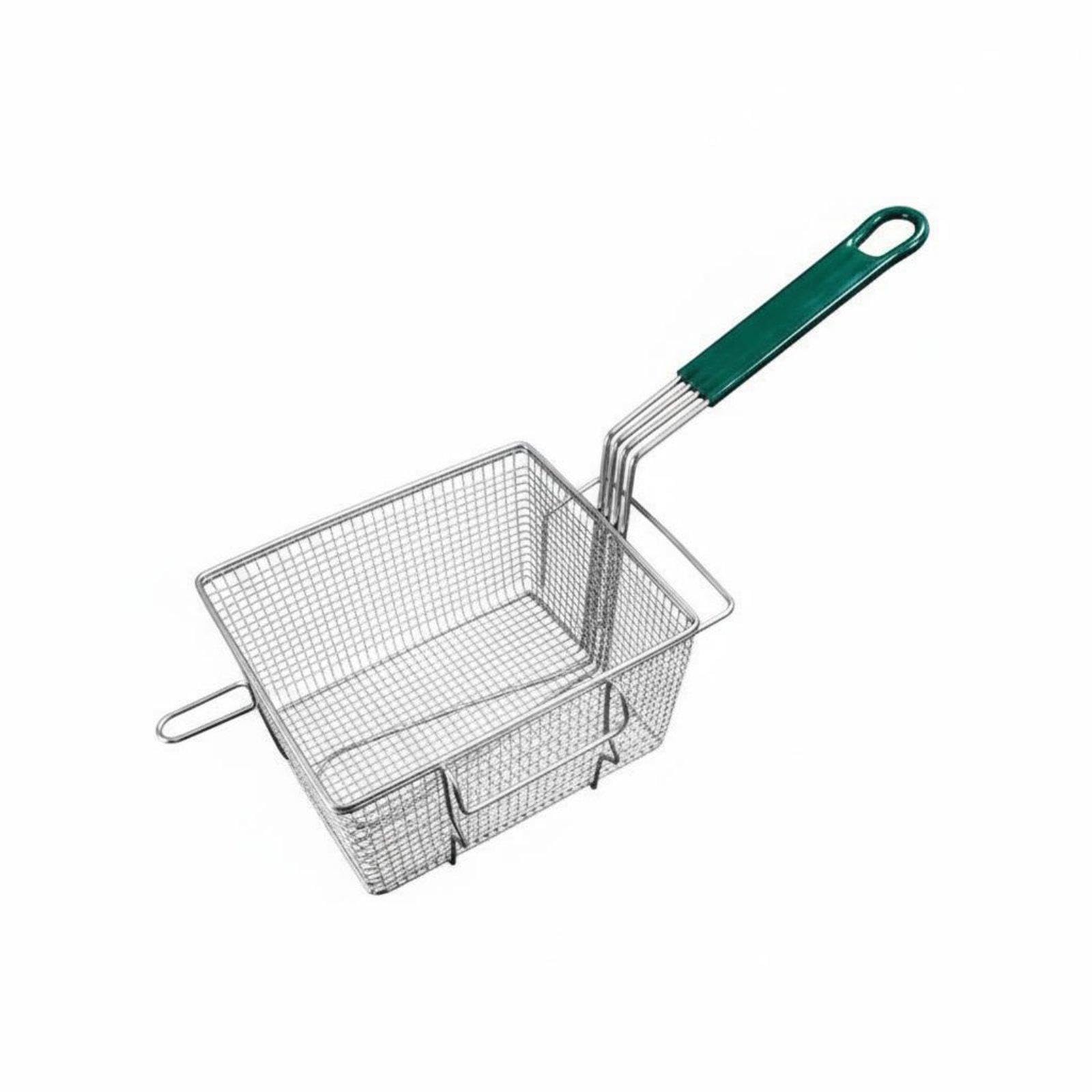 Deep Fryer Basket Front Front Attachment Design Stainle | Deep Fryer Basket Front Attachment Design Stainless Steel Mesh Rust-Resistant Frying Colander for Chefs Restaurant Rubber-image-29