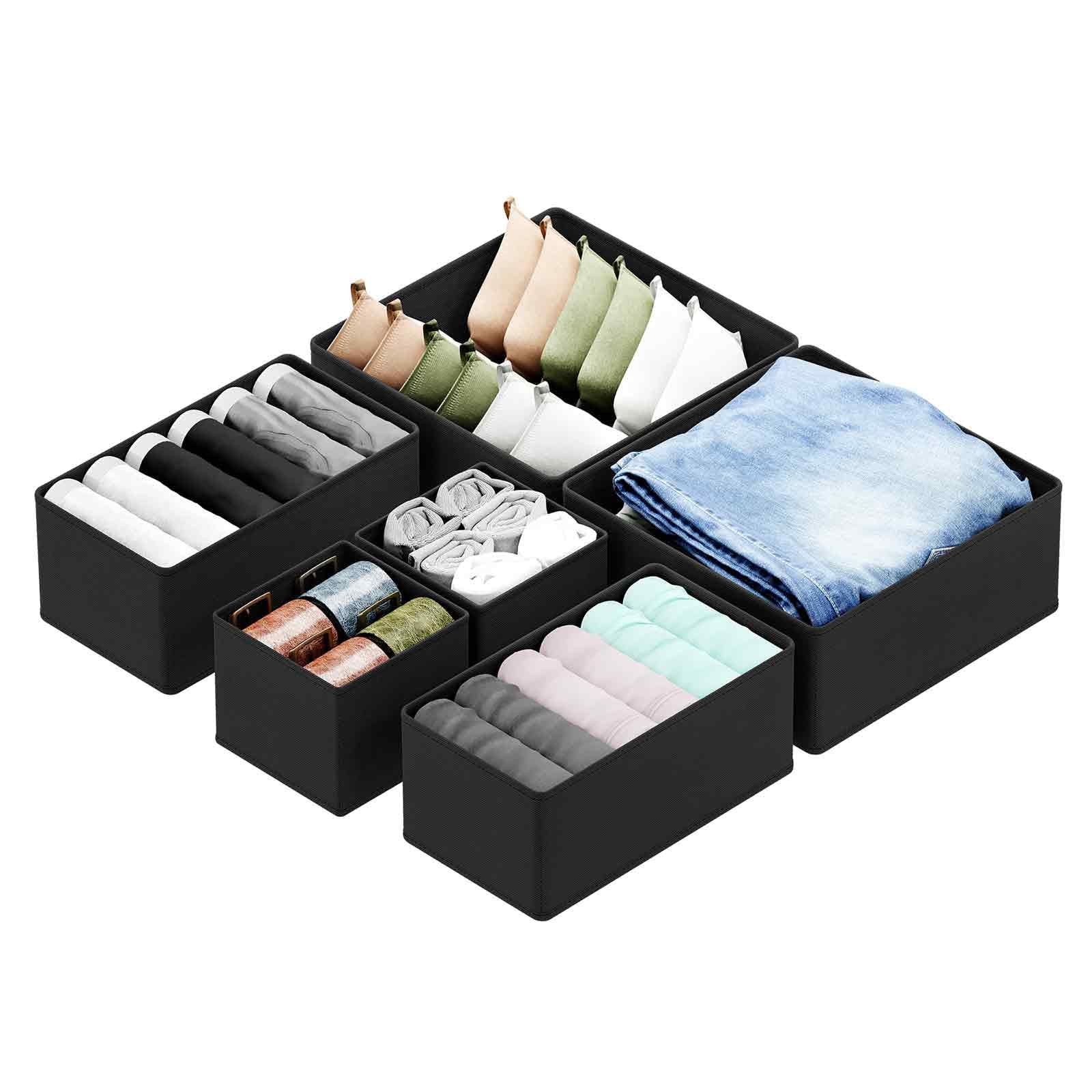 Amazon.com: SpaceAid Drawer Organizer for Clothes, 6 Pack Dresser ...