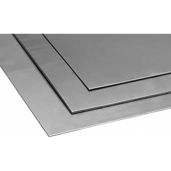 Stainless Steel Sheet 1 mm Aisi   304 V2A / 1.4301 Plates Sheet Metal Can Be Cut to Size 200 x 600 mm