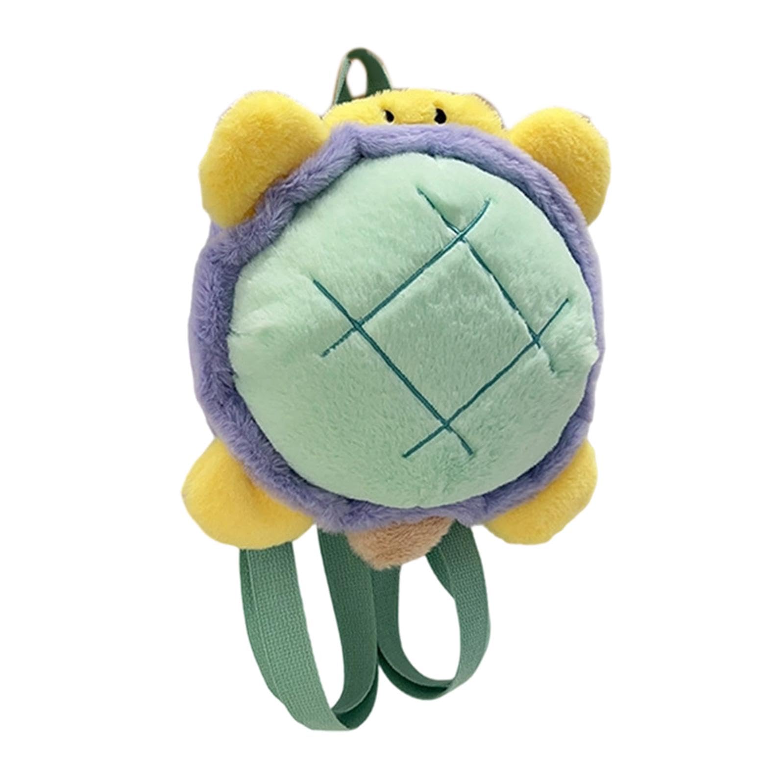 Plush Animal Backpack with Adjustable Shoulder Straps Modern Animal Doll Bag Turtle-image-14