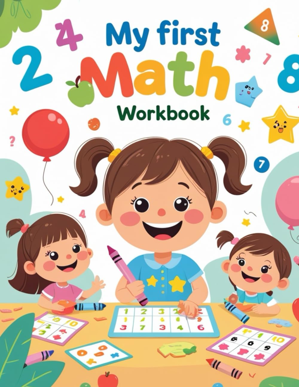 My First Math Workbook: Fun and Easy Math Activities for Preschool & Kindergarten (Ages 4–8)