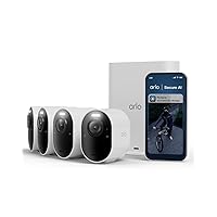 Arlo Ultra 3 Telecamera WiFi Esterno Senza Fili 4K UHD, riconoscimento AI