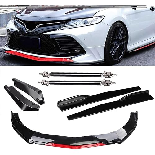 Front+Rear Bumper Lip Spoiler Splitter Body Kit Side Skirt Fit for 2011 2012 2013 2014 2015 2016 2017 2018 2019 2022 Camry