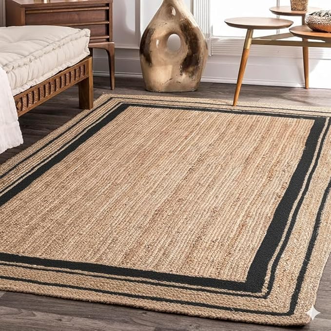 Tapis indien en jute tressé main : la solution déco saine et robuste pour vos sols