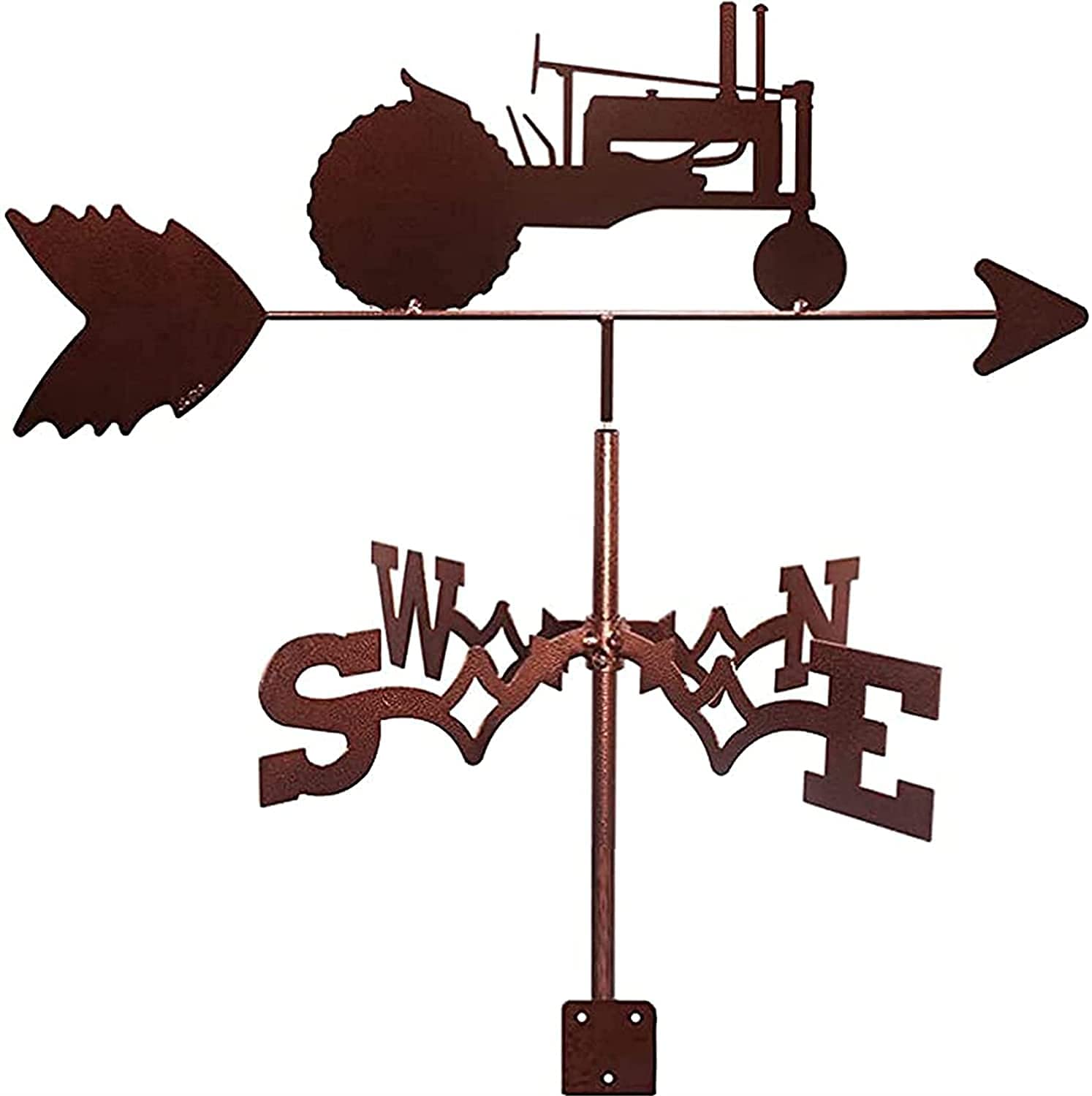WIQUYBML Metal Weathercock Garden Stainless Steel Weather Vane Yard Roof Outdoor Weathervane Cupolas Scene Decor Used in Gardens and Courtyards Wind