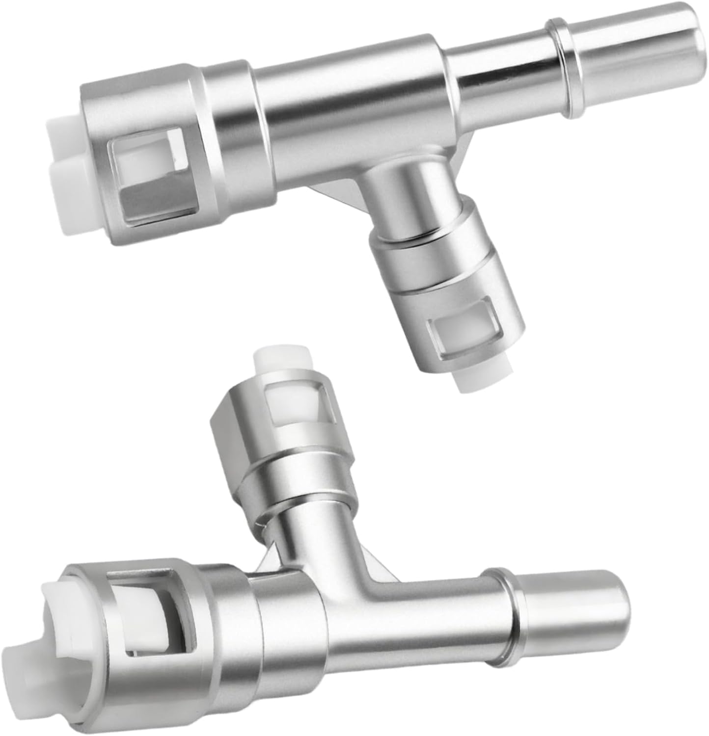 Aluminum Metal HVAC Heater Inlet Hose Tee Connector Compatible with Cadillac Escalade Chevrolet Silverado2007-2014 Suburban 2000-2014 GMC Sierra Yukon Replace# 15055342 800-414HP 800-413HP 15055343