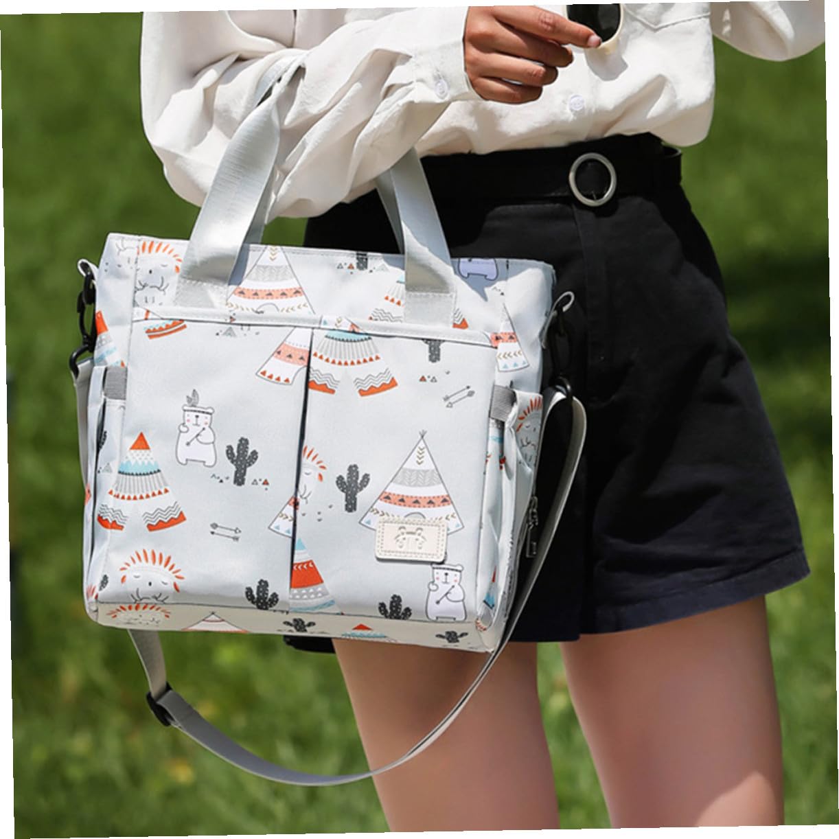 VICASKY Bolsa de Maternidad Grande de Nylon Tres Usos para Ñiño