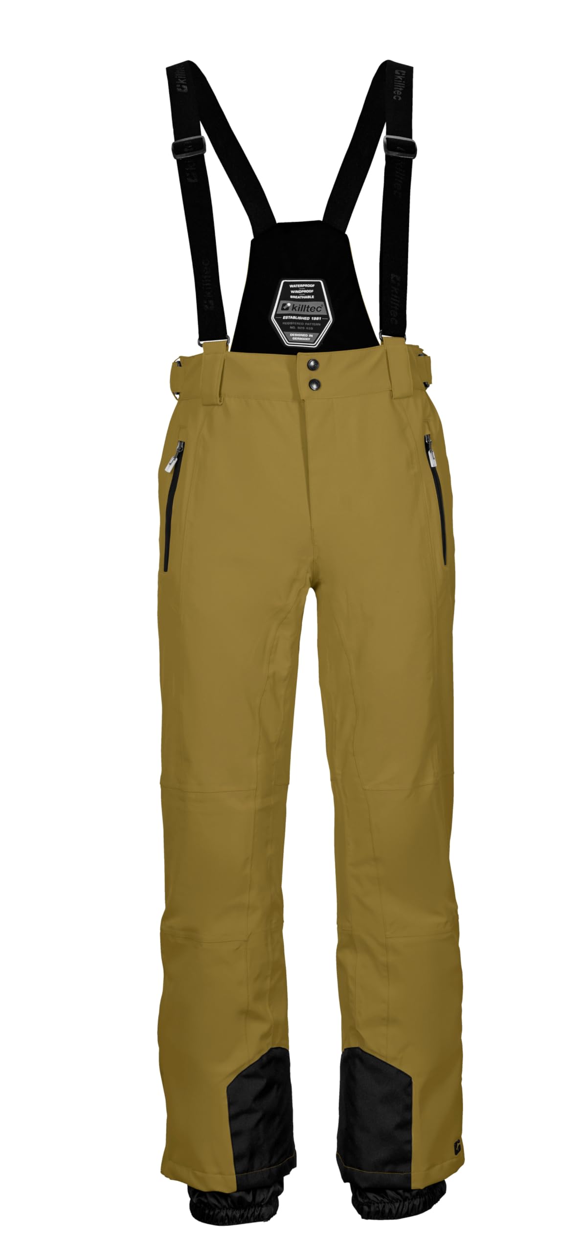 Killtec Herren Skihose/Funktionshose mit abnehmbaren Trägern, Kantenschutz und Schneefang Ksw 100 Enosh Mn Ski Pnts