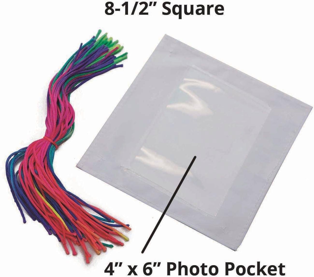 Color Me Photo Quilt - Includes 25 Blank Squares, Cotton/Polyester Blend, White