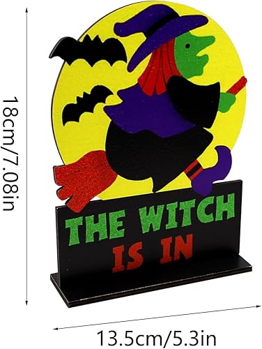 Miniatura 4 de Letreros de centro de mesa de madera de 3 gatos negros para Halloween, decoración de mesa, letrero interior para Halloween, hogar, granja, fiesta,