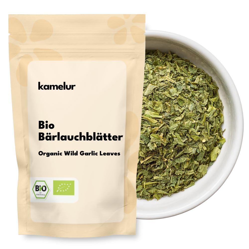 500g di foglie di aglio orsino bio essiccate - aglio orsino aromatico per un delizioso pesto o come aggiunta a preparati da spalmare