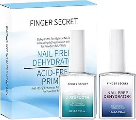 Kit De Unhas Poly Gel X-Strength Com Primer E Desidratador Preparador, Base Preparadora De Secagem Rápida Para Unhas Decoradas Em Salão Ou Uso Doméstico, 18Ml/0,63Floz