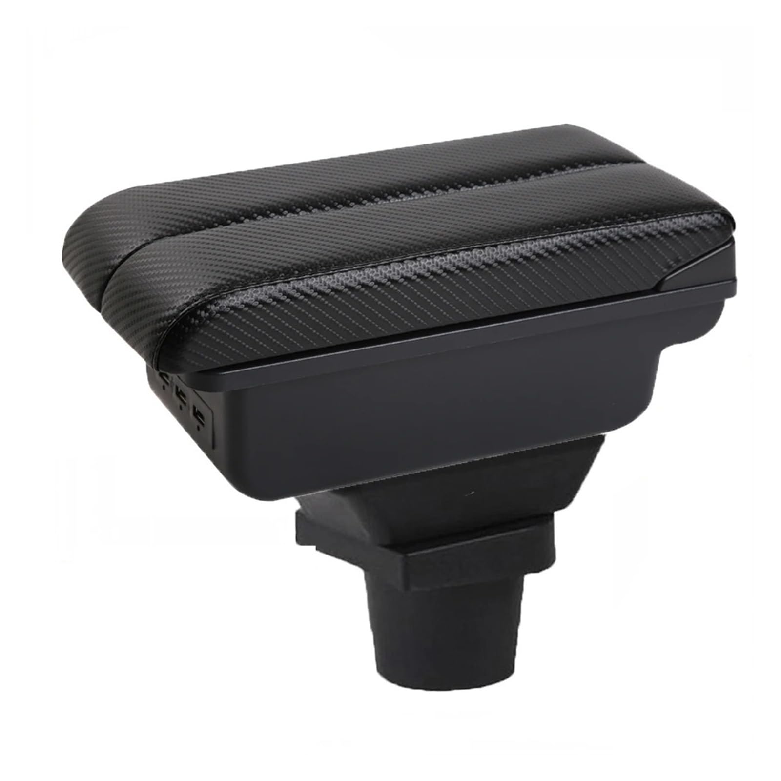 UMDJJU For Focus Mk1 Central Armrest Storage Box Elbow Support For Drivers And Passengers Car Centre Console Armrest Box(C-3USB-Black line)