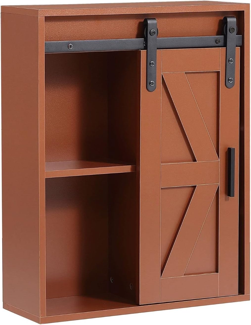 Amazon.com: FRITHJILL Farmhouse Wall Mount Bathroom Cabinet with Sliding Barn Door and Shelves ...