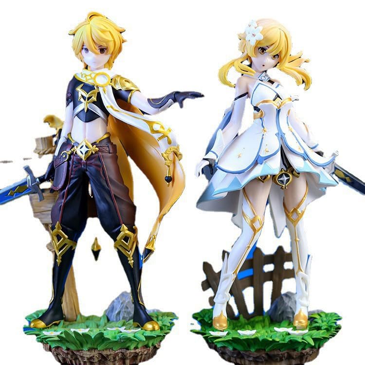 原神 1/7 スケール PVC塗装済完成品フィギュア 蛍 空セット特典パーツ付き 原神」蛍＆空の1/7フィギュアが，あみあみで予約受付中。全高約