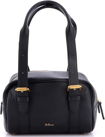 Pre-Loved Boston Bag Leather Mini, Black
