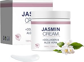 1 Stück Jasmin Salbe Augen Aktiv-Jasminsalbe, 100ml Jasmin Salbe Jasminsalbe Eye Cream mit Collagen Augenringe Schlupflider, Augenringe Entfernen, Jasmin Salbe Eye Cream mit Collagen