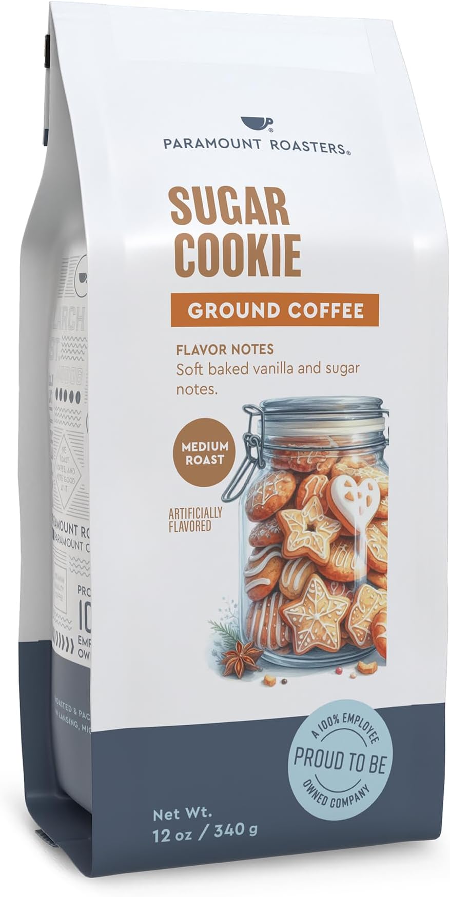 Paramount Roasters, Sugar Cookie Ground Coffee, 1-12oz bag (Paramount Coffee Company)