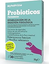 MyPetPrime Probiotics Dogs 6.5m UFC | 30 CPR | Natural Digestive Supplement for Diarrhea and Intestinal Flora | with Inulin | Digestive and Immune Support