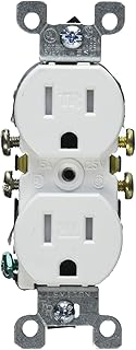 Leviton 212-05320-wcp Duplex Grounding Receptacle 15amp - White (Pack of 10)
