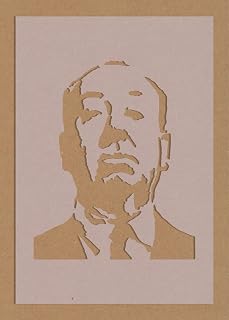 Alfred Hitchcock Stencil Celebrity Movie Star Psycho Director (A1)