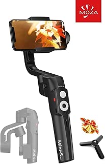 MOZA Mini-S Smartphone Gimbal, One-Button Zoom Object Tracking Foldable 3 Axis Gimbal Stabilizer for Smartphone iPhone Xs/Max/Xr/X/8/7/6 Plus Samsung Note 8/S8 - coolthings.us