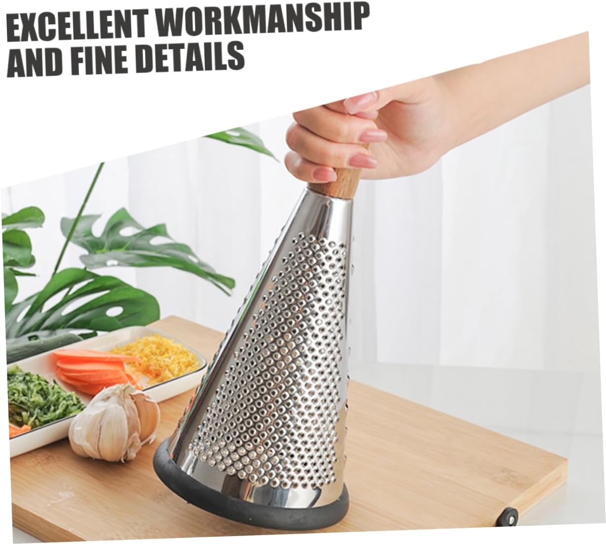 SOLUSTRE Sturdy Metal Cheese Grater Cheese Grater Handle Multipurpose Kitchen Gadget