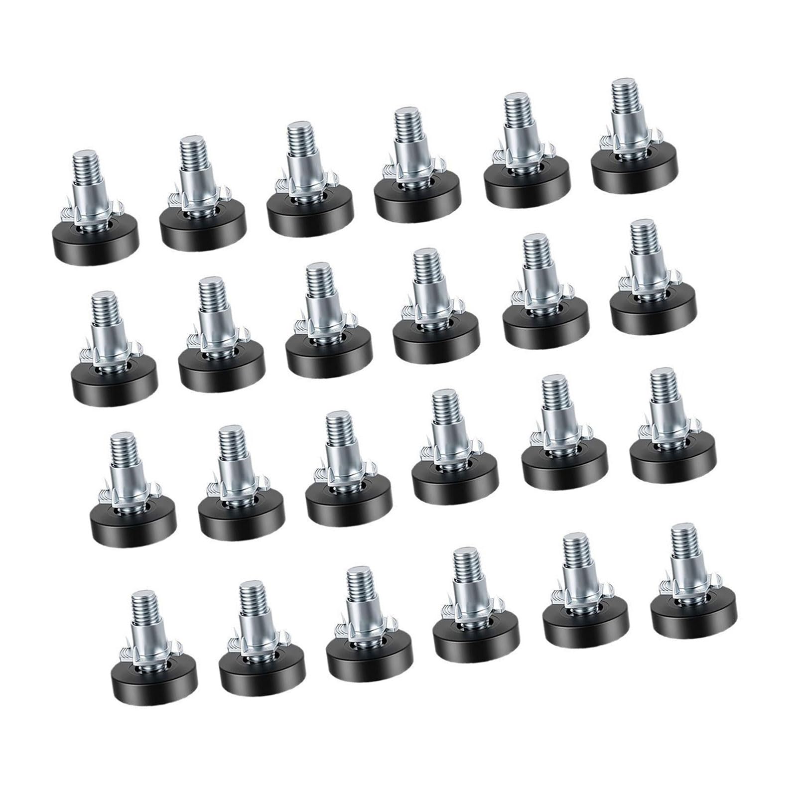 12pcs Threaded Adjustable Leveling Feet Not Marring Furniture Leveling Feet for Furniture Stability on Uneven Surfaces Screw in Table