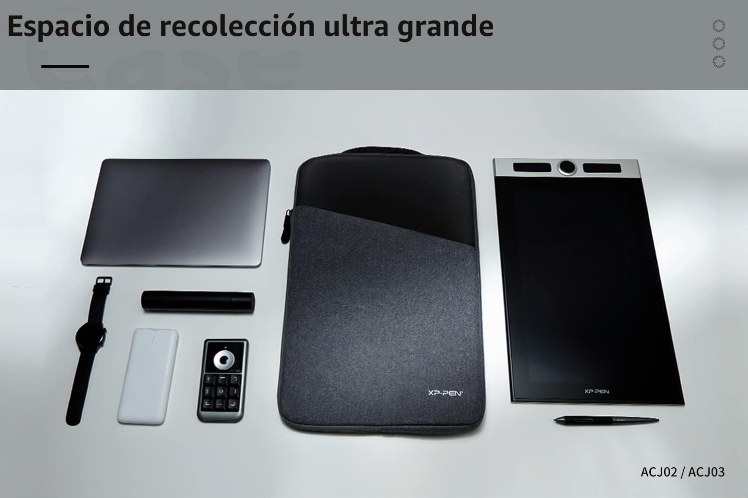 XP-PEN Funda Protectora ACJ03 para Tableta gráfica 16 Pulgadas | Para Artist 15.6 Pro, Artist Pro 16, Innovator 16, Artist Pro 16 TP